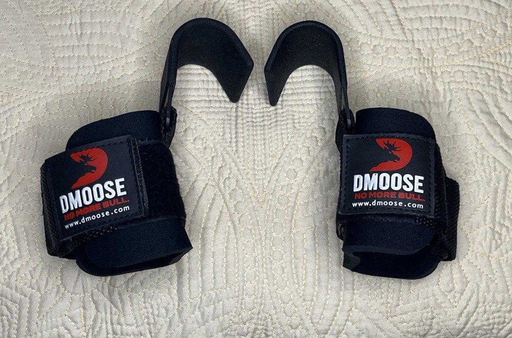 DMoose Weight Lifting Hooks Pair Black