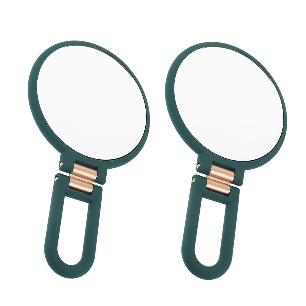 2 Pcs Double Sided Mirror Handheld Double-sided 15x Magnification