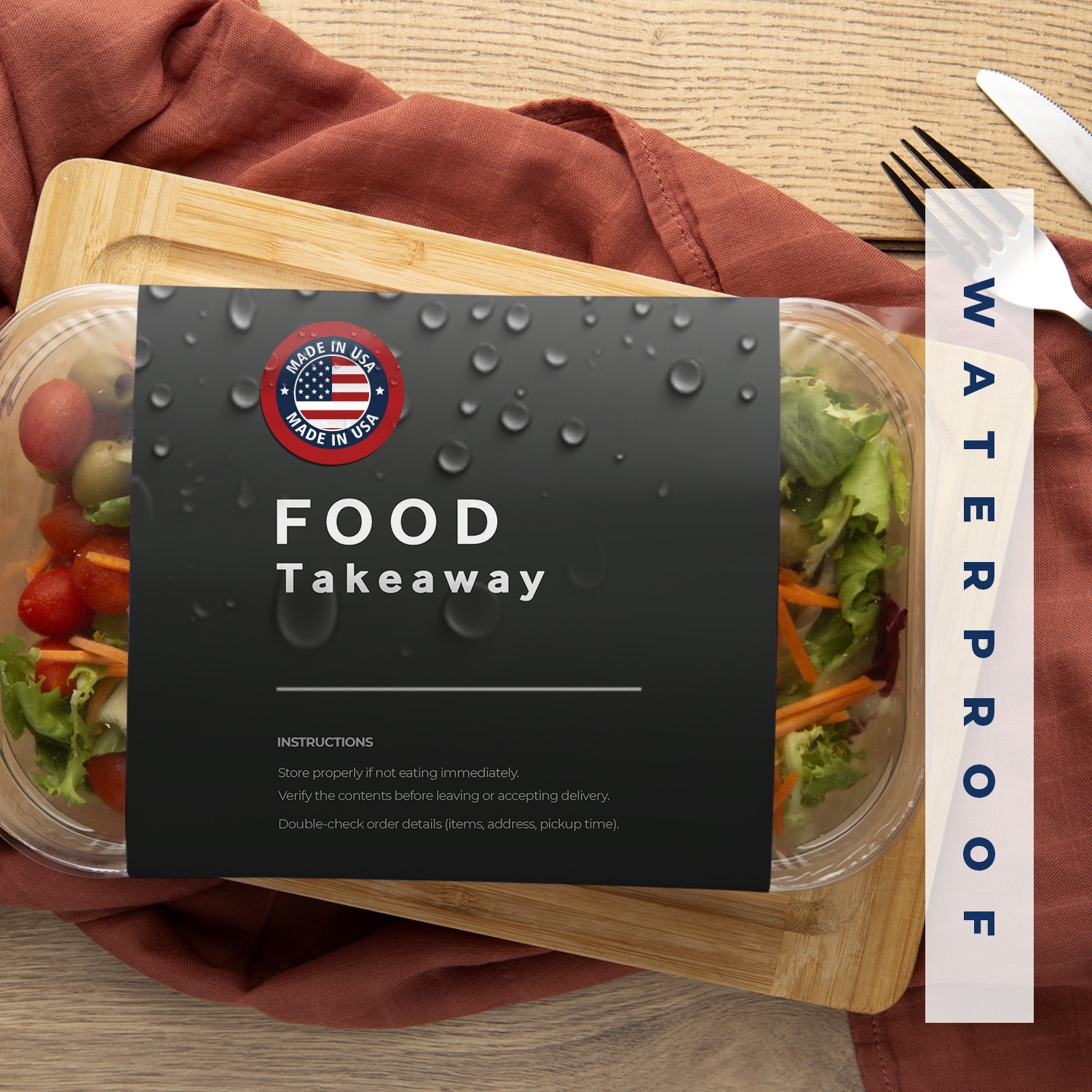 Made in USA Stickers – Round Labels for Small Business Packaging, Easy Peel