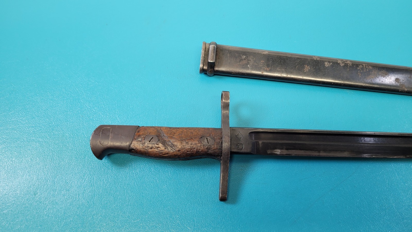 WWII Japanese Type 30 Rifle Bayonet TALW Toyada Loom Works & Scabbard TR941