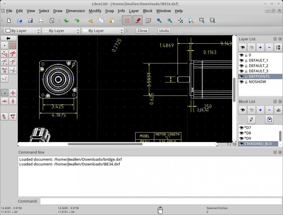 Libre Cad - 2D CAD Computer Aided Design Software Package for MAC on CD-ROM