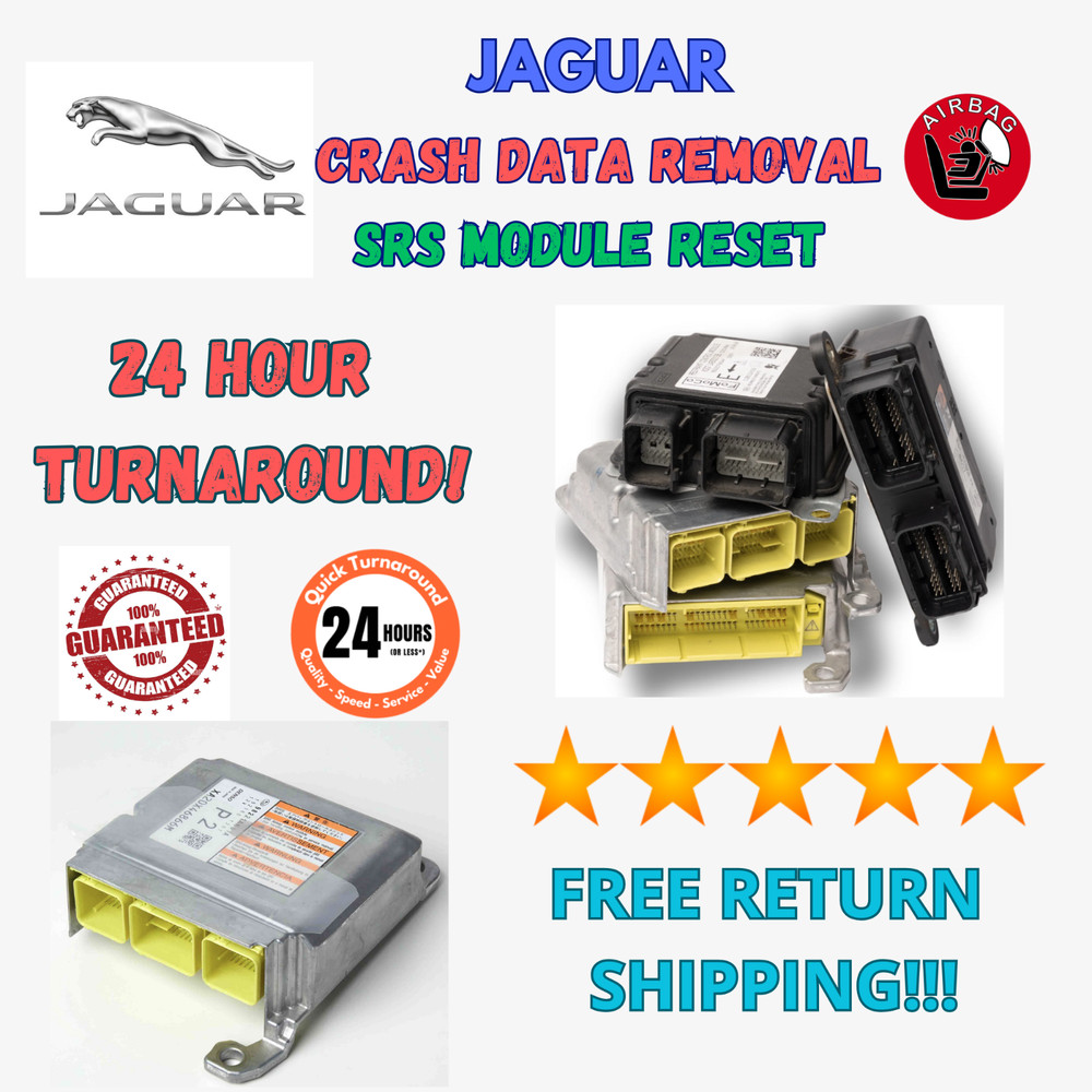 JAGUAR I-PACE SRS RESTRAINT CONTROL MODULE CRASH CODE REMOVAL RESET