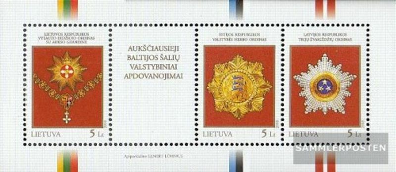 Lithuania Block35 MNH 2008 Orders