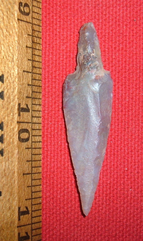 Select (2"-) Sahara Neolithic Stemmed Lance Form Point, Ancient African Artifact