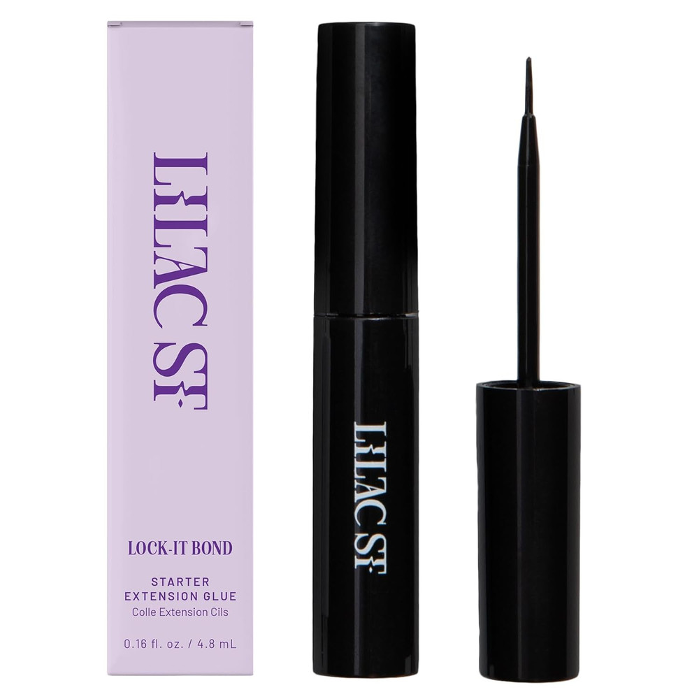 Lilac St - Lock-It-Bond (Black) - Beginner Lash Cluster Glue - Precise Brush Tip