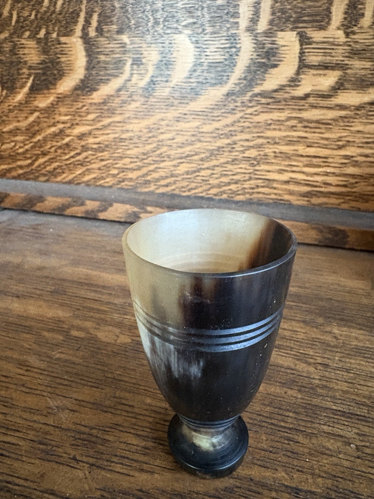 Natural Bovine Horn Mead Cordial Drinking Cups Set of Eight