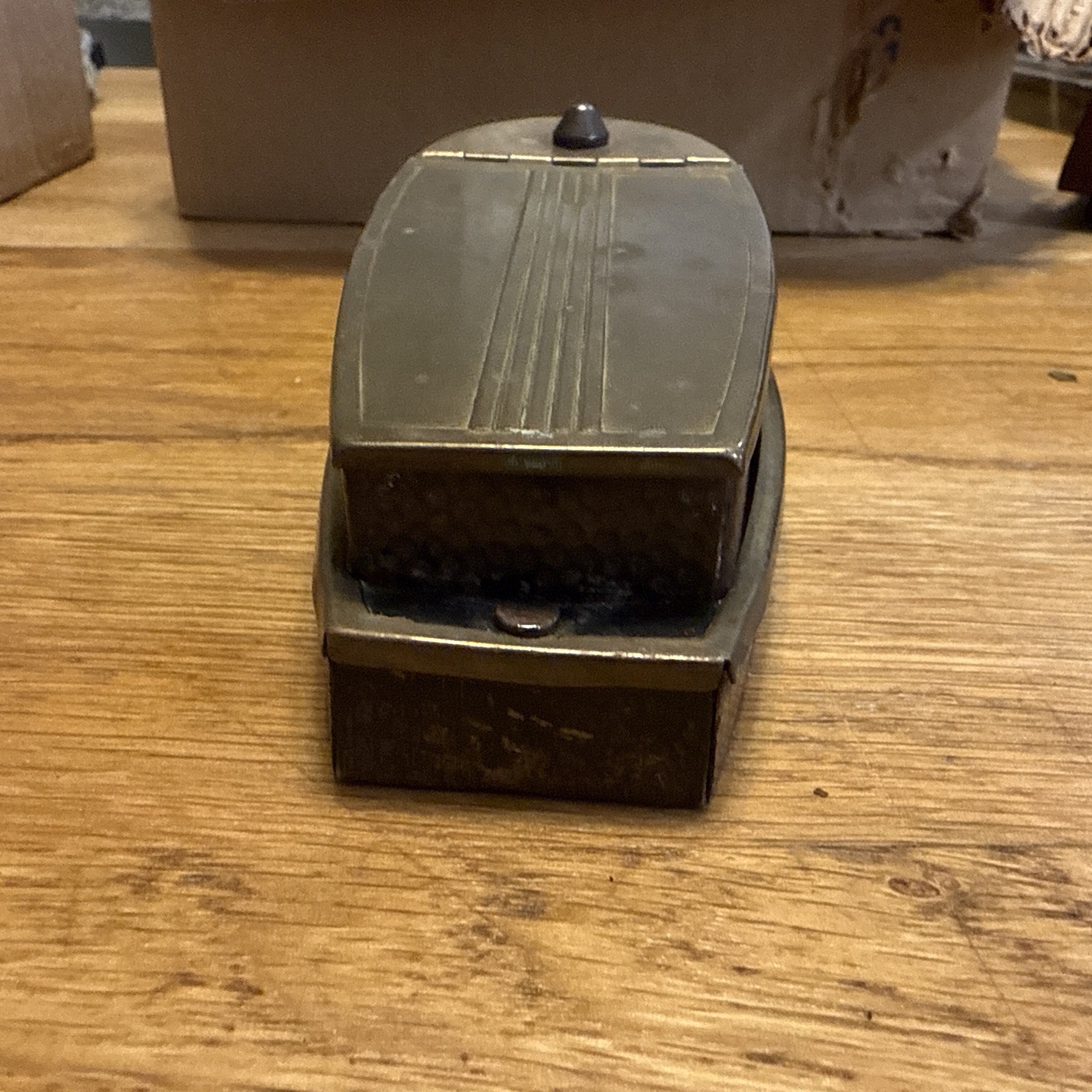 Snuff/Cigarette Box. U.S. Naval Gunboat Copper Dimpled. Rare WW1!! 1940’s