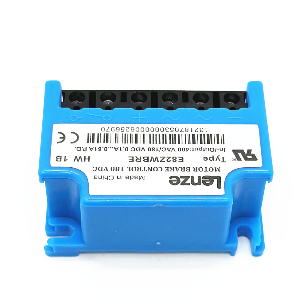 Lenze MOTOR BRAKE CONTROL E82ZWBRE 400VAC 180VDC 0.61ADC rectifier module