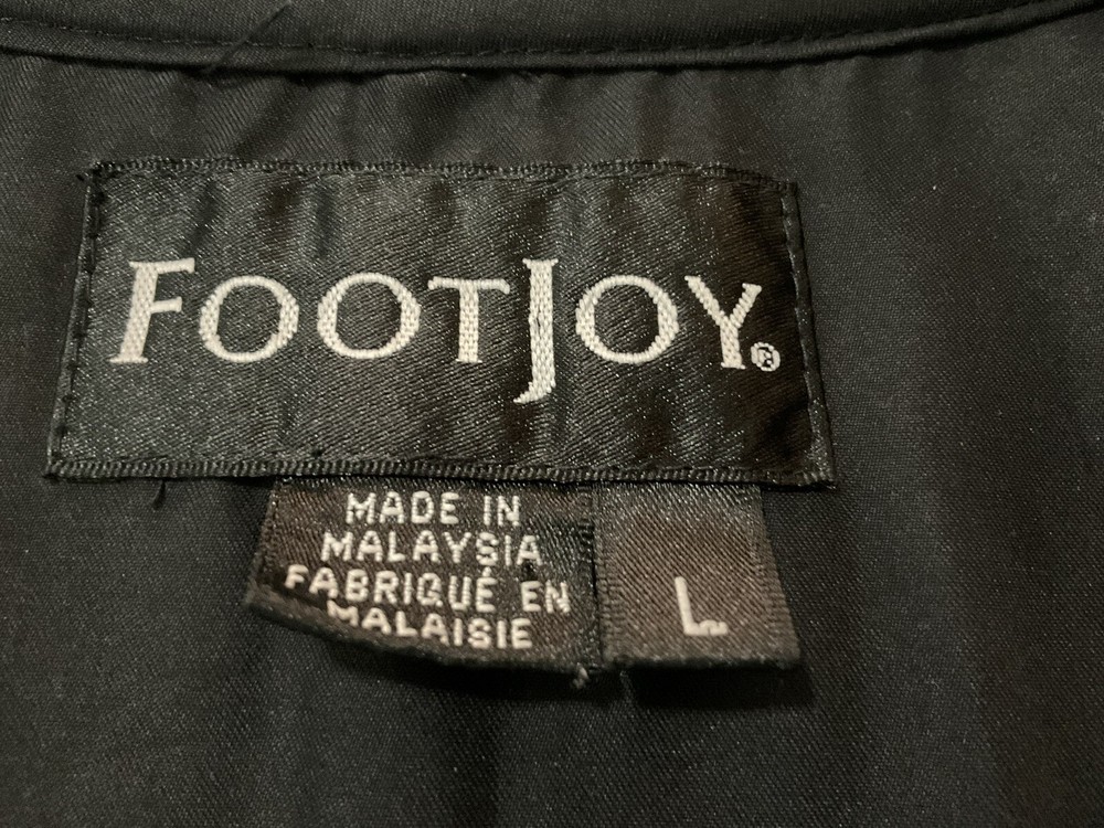FootJoy Black Pull Over V Neck L/S Pullover Jacket Large Men's Hackberry Creek