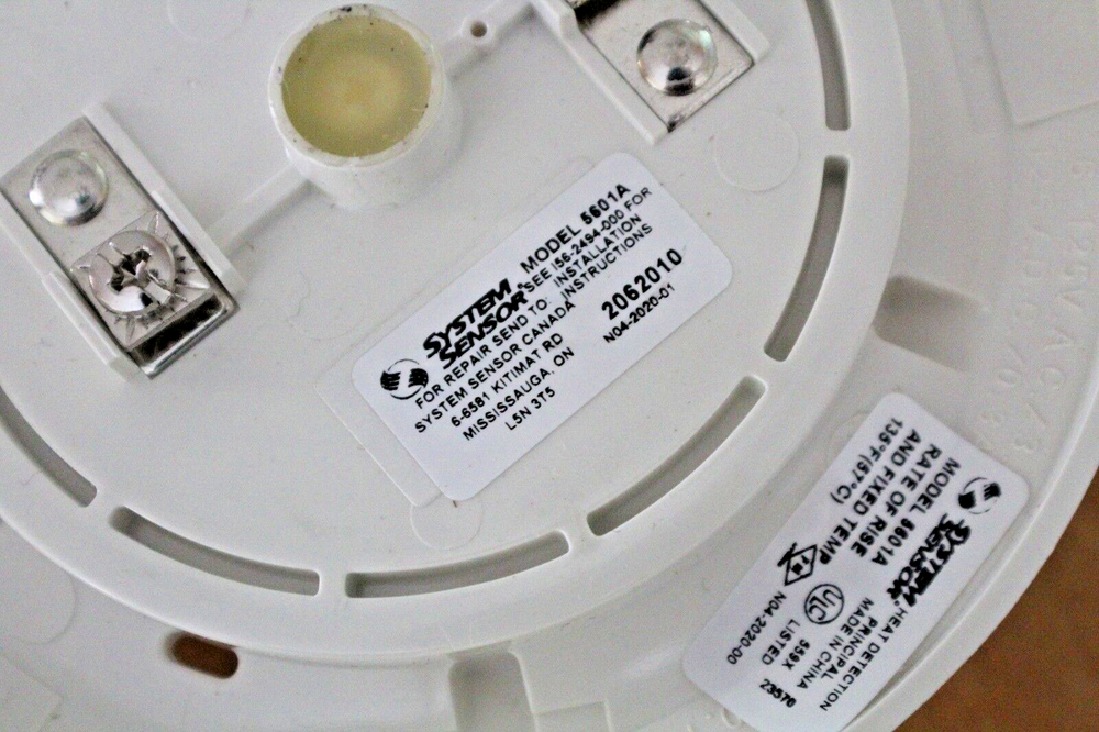 System Sensor 5601A – Heat Detector 57c/135f ROR/Fixed Temp Single Contact
