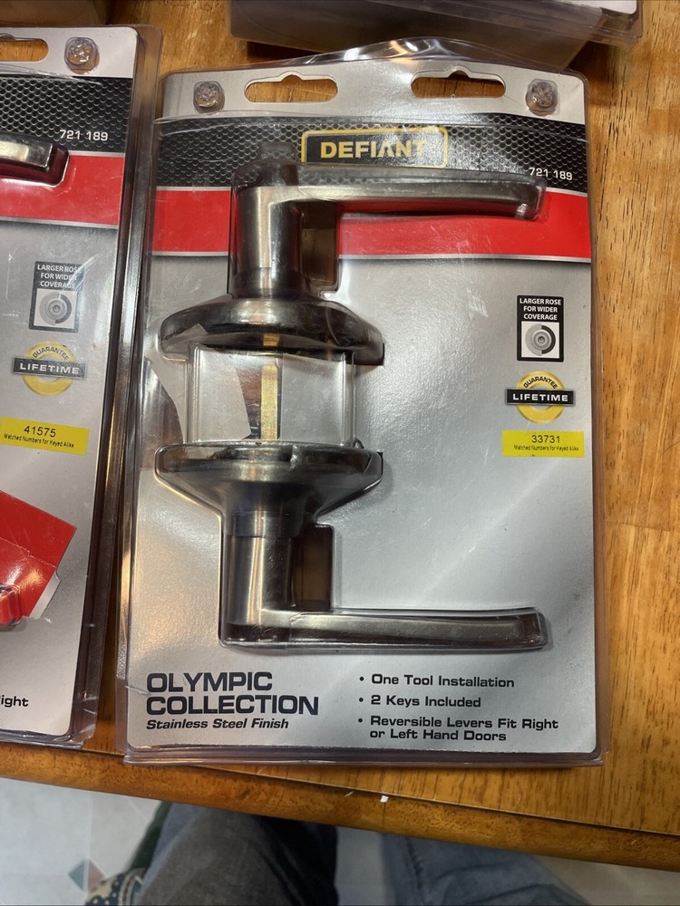Defiant Keyed Entry Olympic Collection 721 189. Open Box