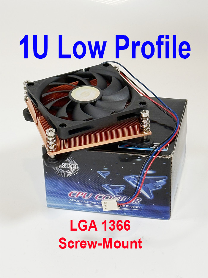 Intel LGA 1366 1U CPU Copper Cooler