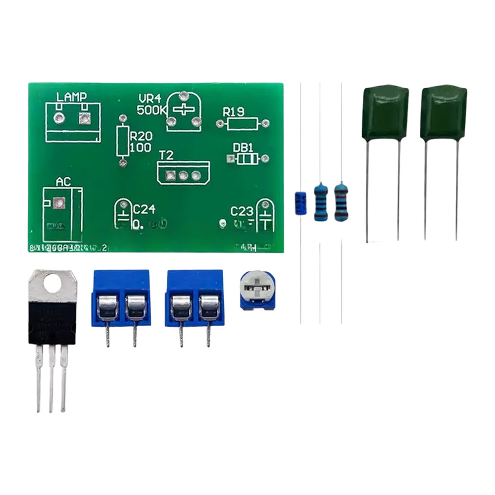 Bidirectional Thyristor Dimming PCB Kit for Desk Lamp Control Training