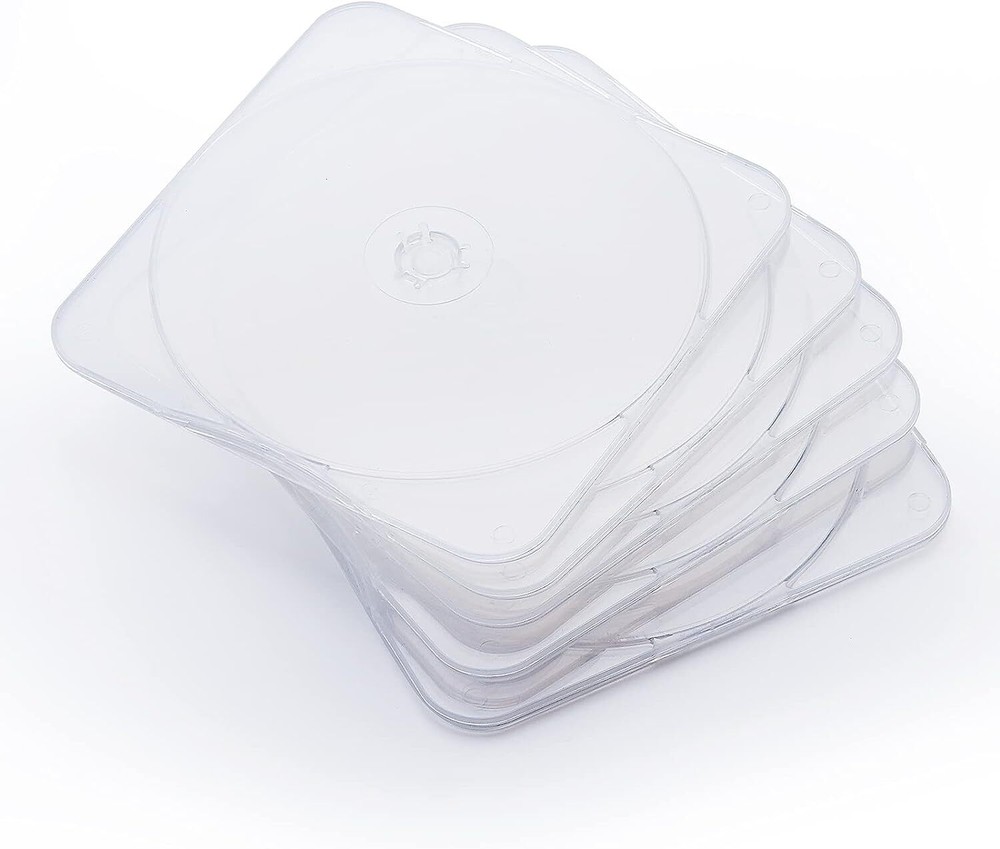 Premium CB11 Single CD Case Clam Shell Case Clear CD Mailer Slim Case DURASLIM