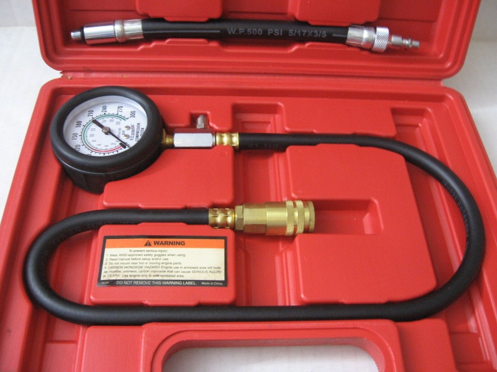US General 95187 Universal Quick/Disconnect Compression Gauge Set Tester