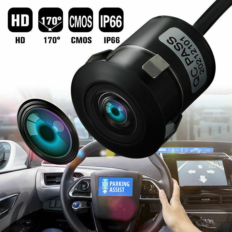 HD Backup Camera Flush Mount Waterproof Rear View Reverse LED Night Vision CMOS