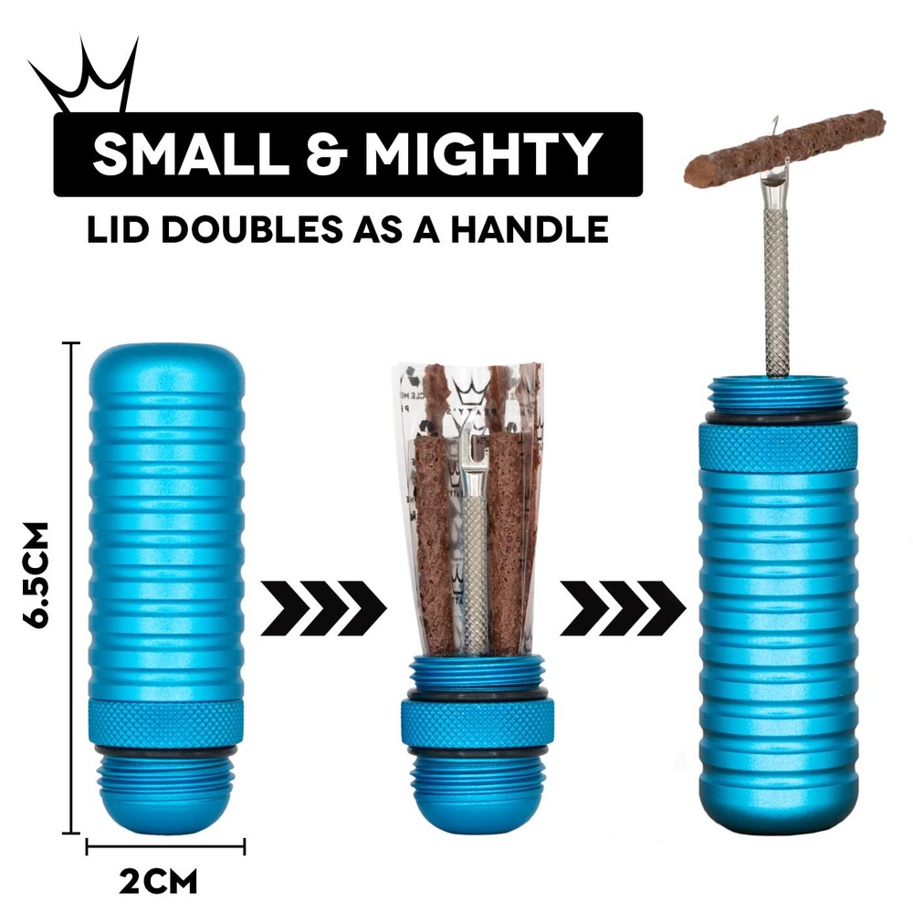 Holeshot Tubeless Puncture Plugger Kit, Black