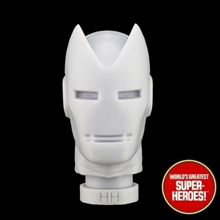 Mego Iron Man Horned Helmet Custom Head 3D Printed For WGSH 8” Action Figure