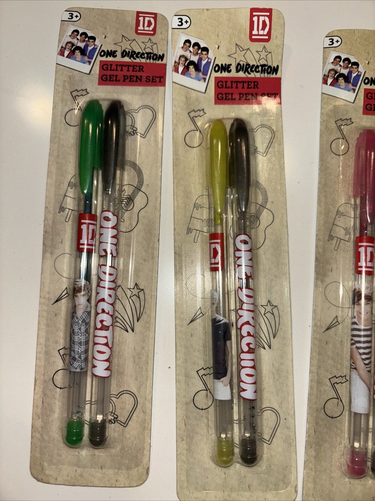 One Direction Glitter Gel Pen Set (5) & Mini Notebook (2)