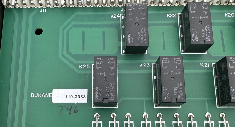 Dukane 9A1825 Intercom Audio Selection Relay Panel