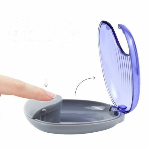 2 Pcs Dental Orthodontic Retainer Storage Box Aligner Case Denture Container