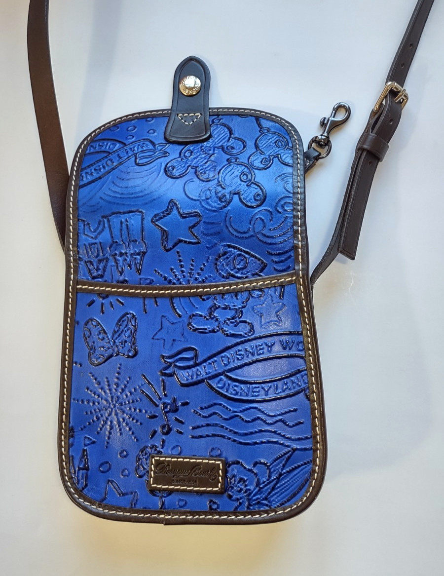 Dooney & Bourke x Disney Sketch Embossed Leather Crossbody Handbag Blue/Brown