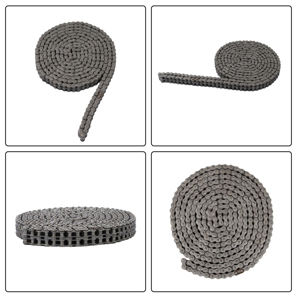 10 FT #35-2 Double Strand Roller Chain Set Includes 2 Connecting Links