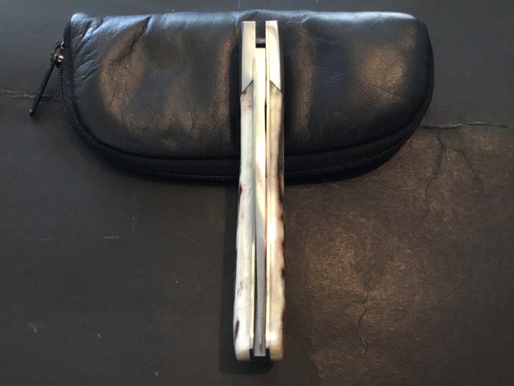 Custom Tommy Lee Premium Stag Lockback, Folder Folding Knife