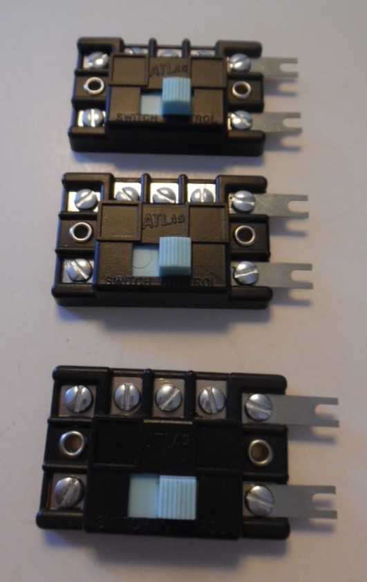 3 pcs, Atlas #56, HO / N Scale Train Track Switch Remote Control Boxes, TESTED