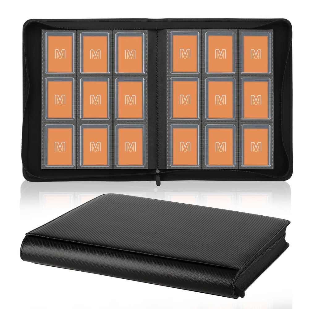 Toploader Binder Hold up 288 Toploader 9-PocketTop Loader Binder for 3"x4" Rigid
