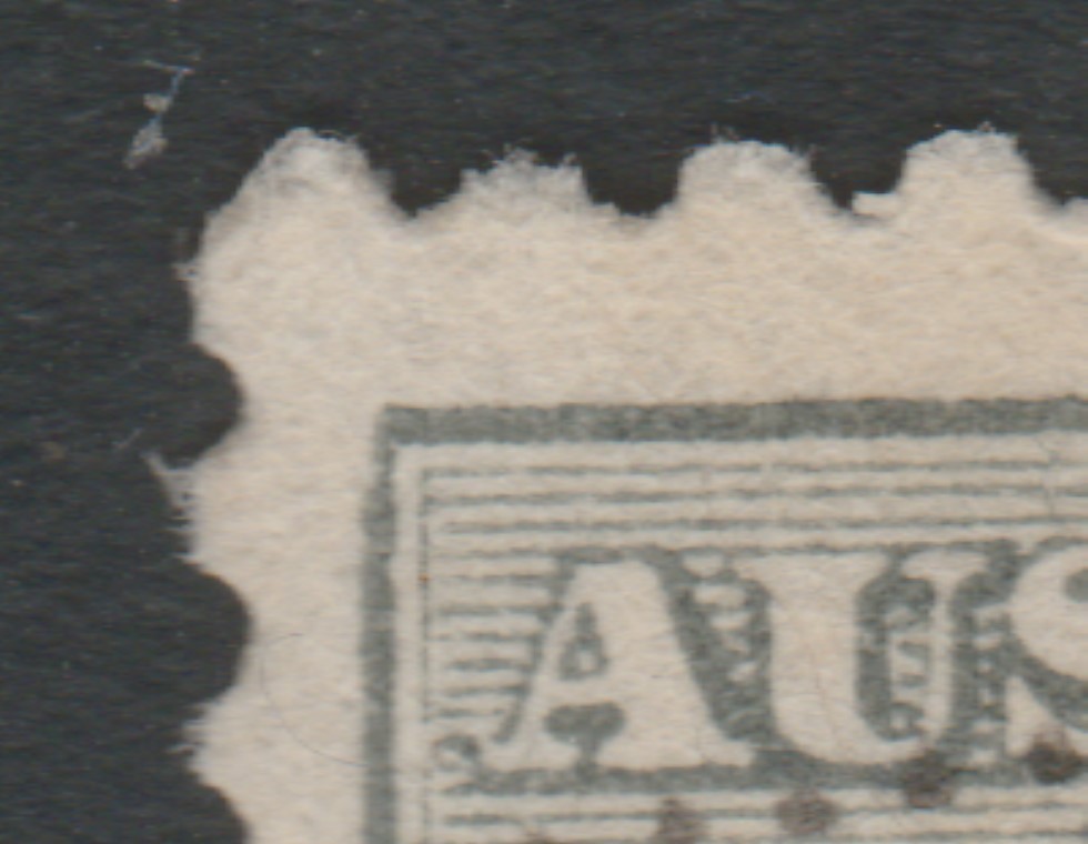 1915 KANGAROO THIRD WATERMARK 2d GREY "SHAVED TOP LEFT CORNER"
