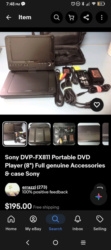 DVP-FX811 Portable DVD Player