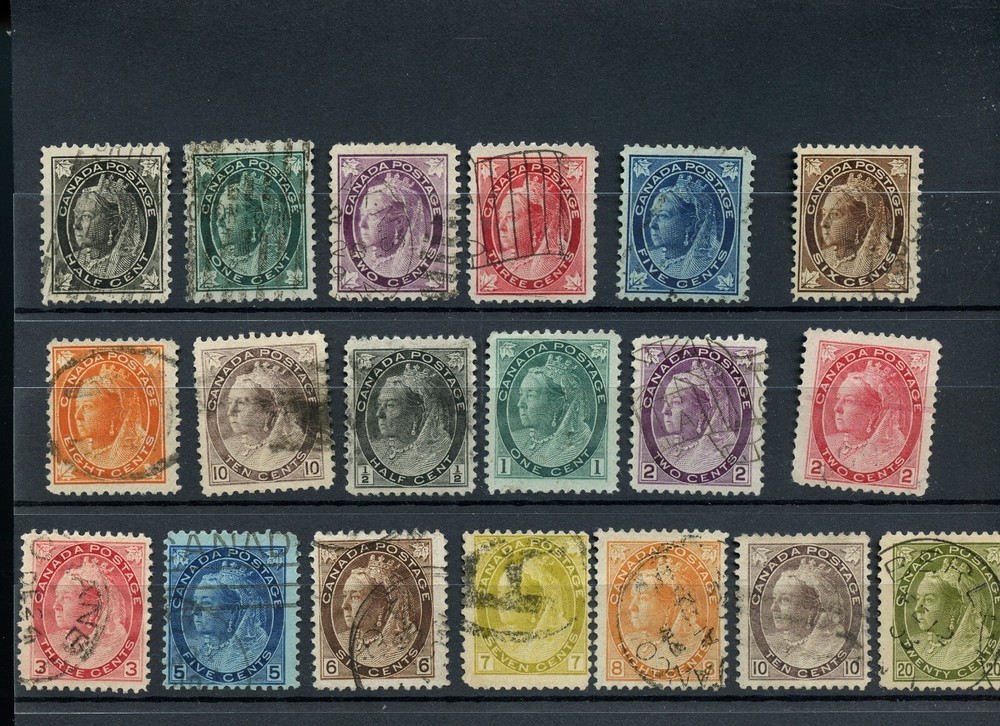 🍁Maple Leaf mostly VF and Numeral issue Fine Cat $300 approx. used Canada