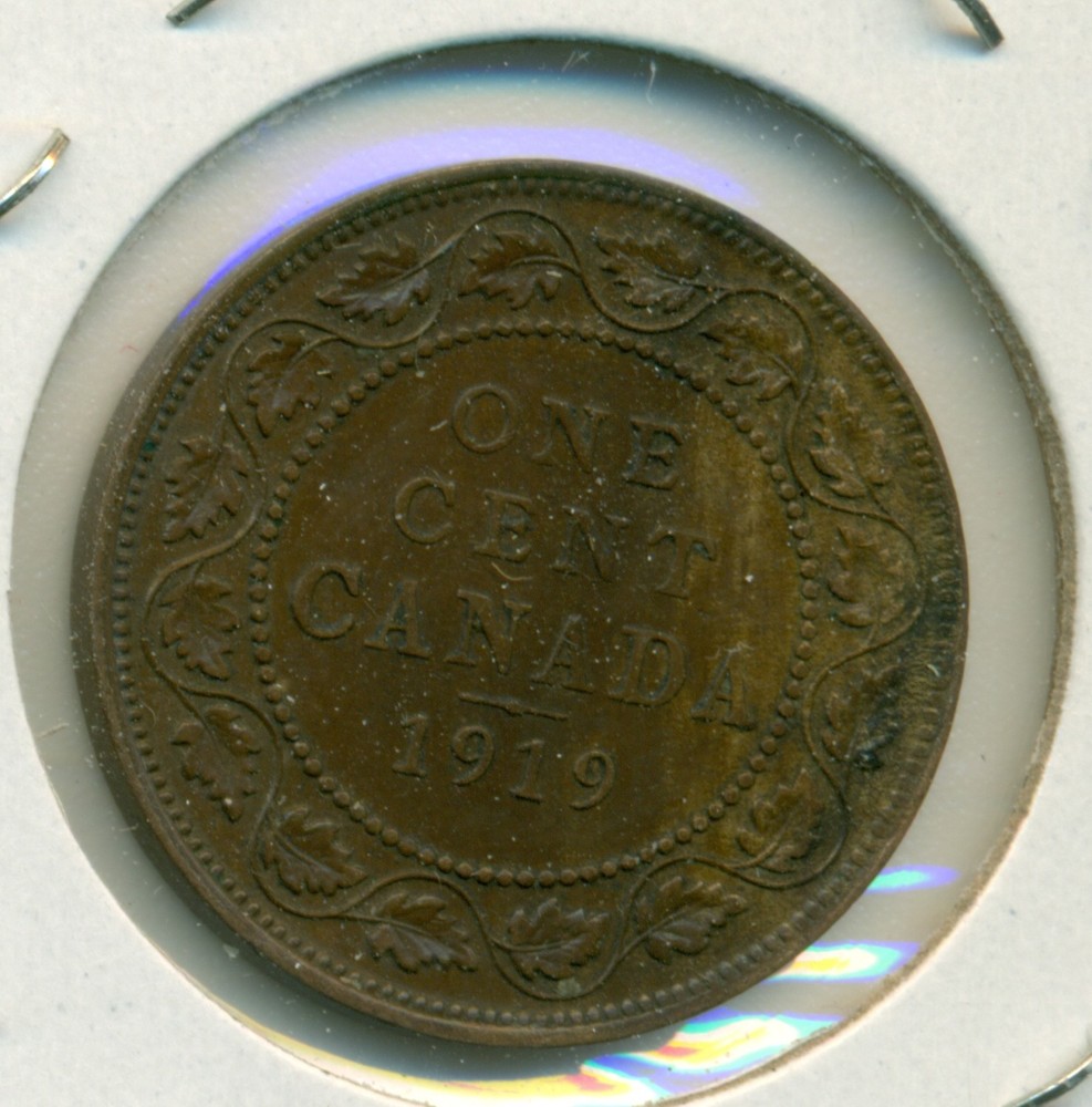 1919 CANADA LARGE CENT, ALMOST UNCIRCULATED, GREAT PRICE!