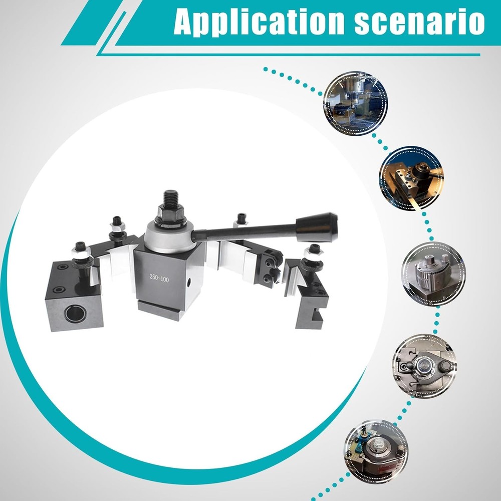 PISTON TYPE QUICK CHANGE TOOLPOST SET AXA 250-100 TOOL POST SET