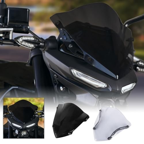 Motorcycle Front Windshield Windscreen Compatible with Yamaha MT-03 MT-25 2020