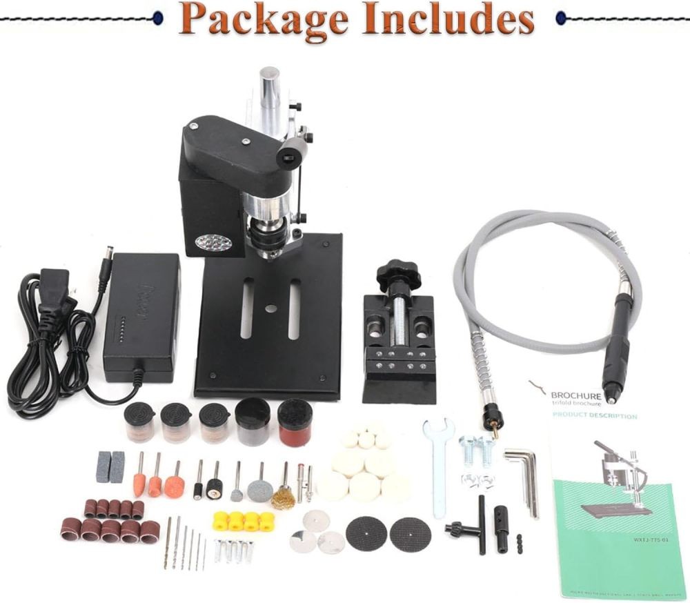 Mini Bench Drill Press Adjustable 7-Speed Mini CNC Table Drilling Machine 120W