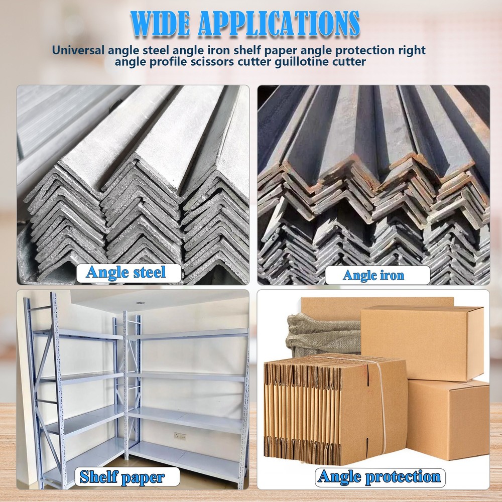 Right Angle Profile Scissors Cutting Machine Angle Steel Angle Iron Shelf