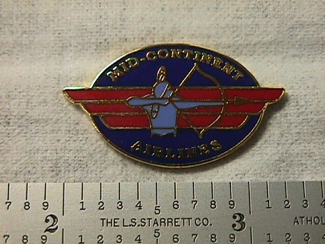 MID-CONTINENT AIRLINES LOGO PIN.