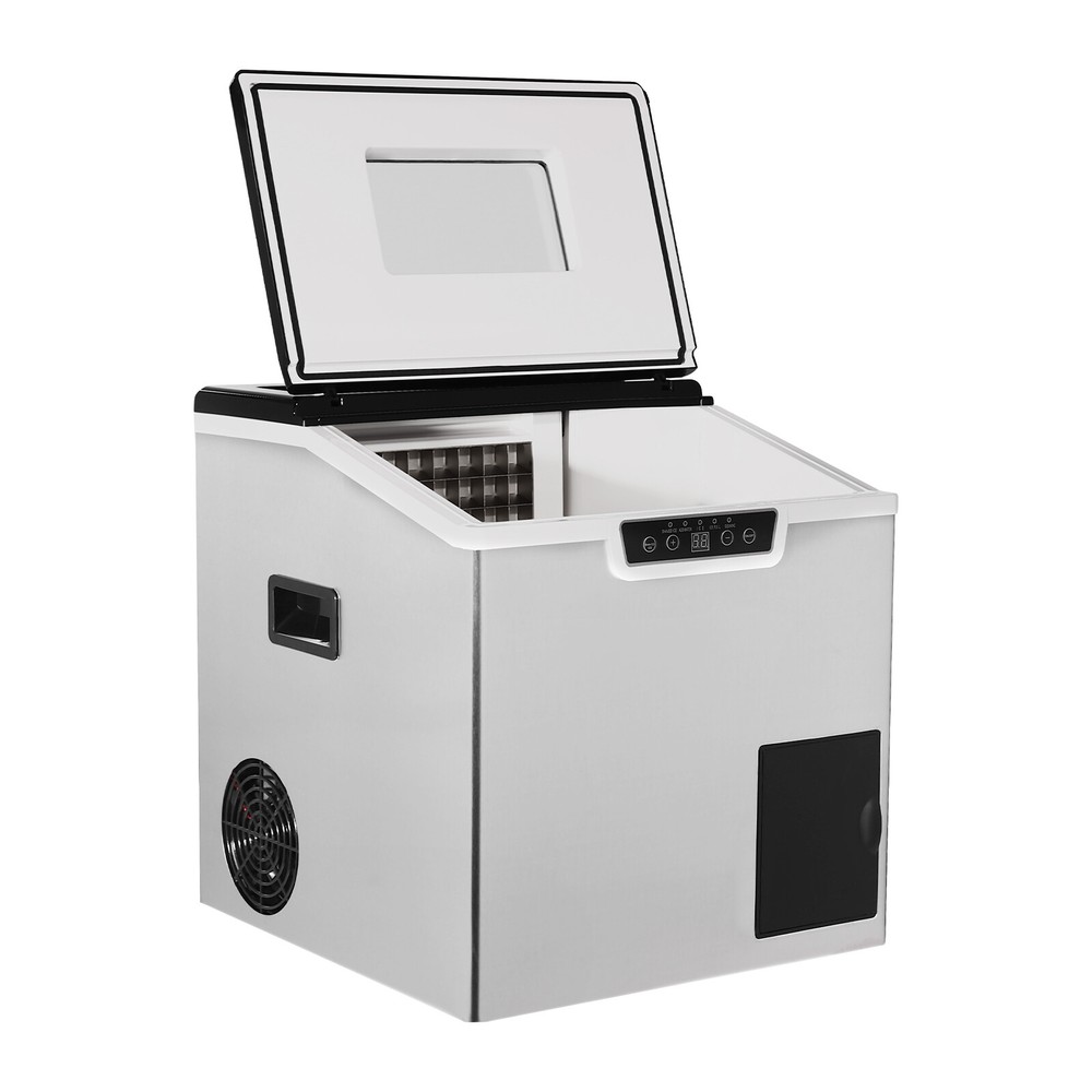 Countertop Nugget Ice Maker, One-Touch Operation Ice Maker with Self-Cleaning