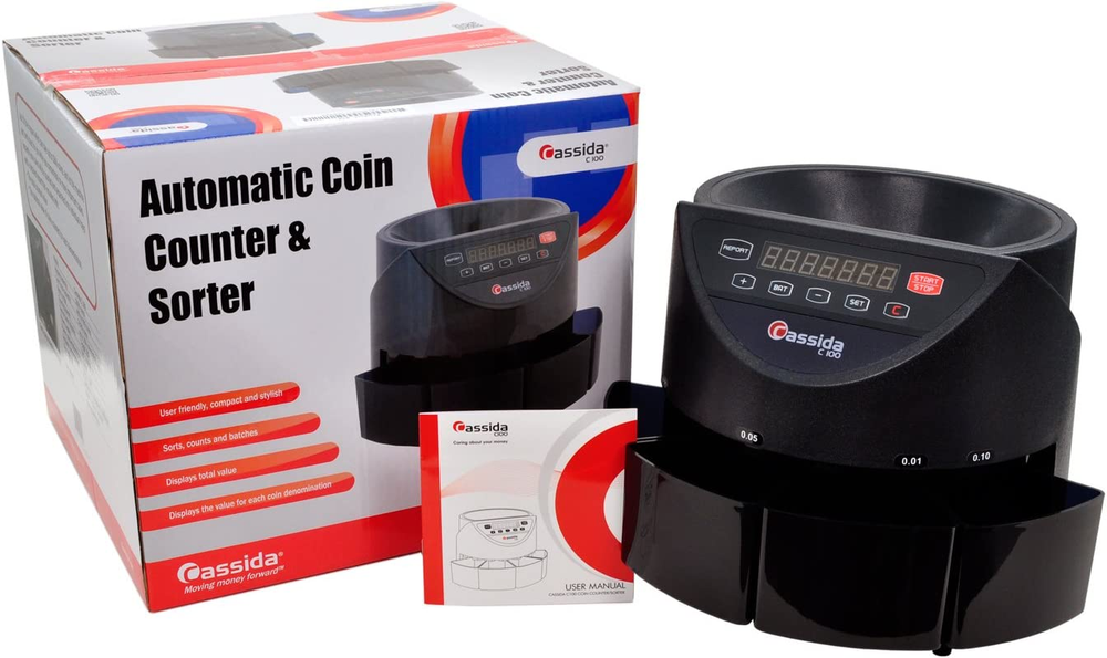Electronic Automatic Coin Sorter Counter Separator Machine LED Display 110 VAC