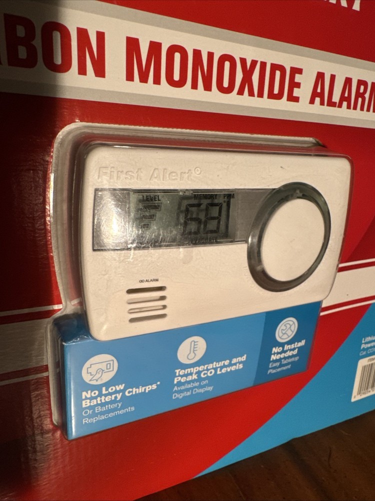 First Alert Carbon Monoxide Alarm-White Multifunction Digital Display CO1210CP1