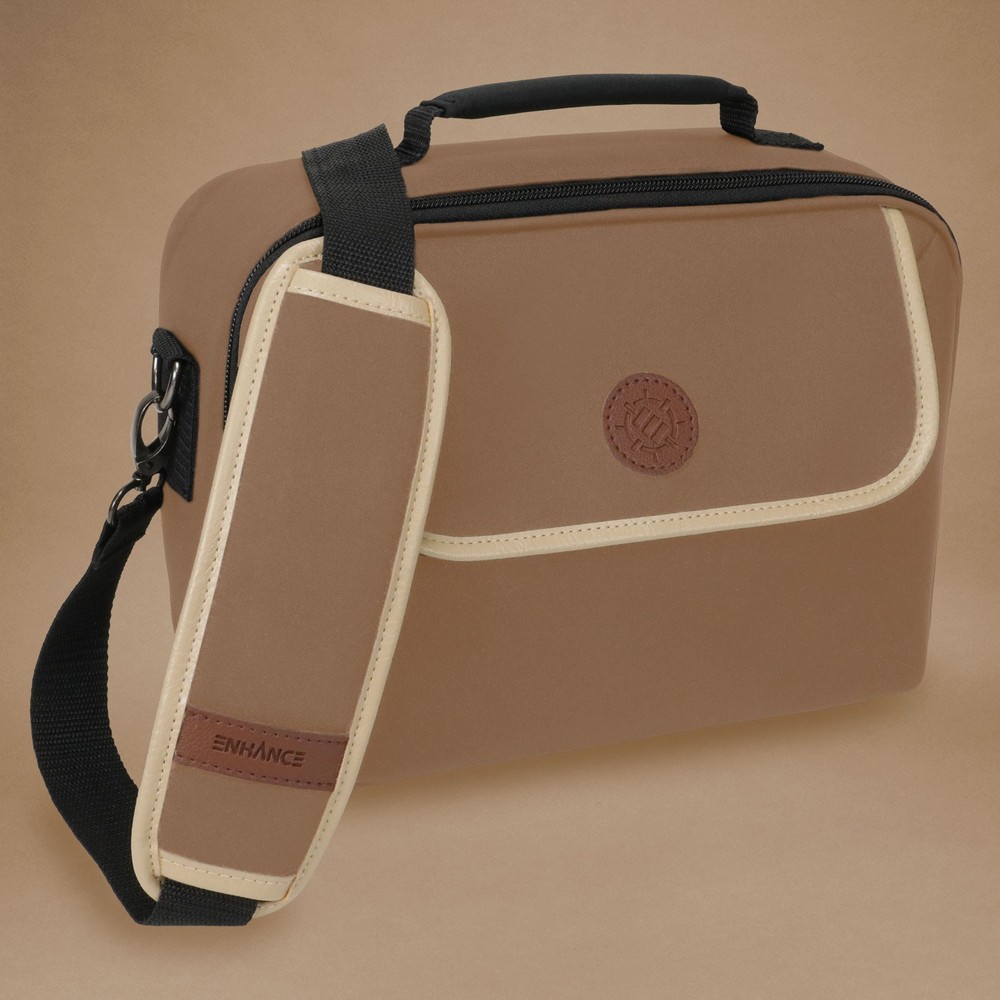 ENHANCE Designer Edition Compact MTG Bag with Customizable Interior (Tan)