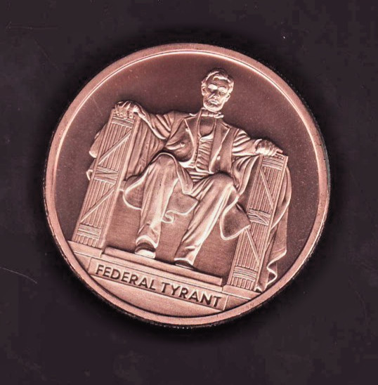 FEDERAL TYRANT  1 oz. Copper Round  MINI MINTAGE #48  Silver Shield  2018