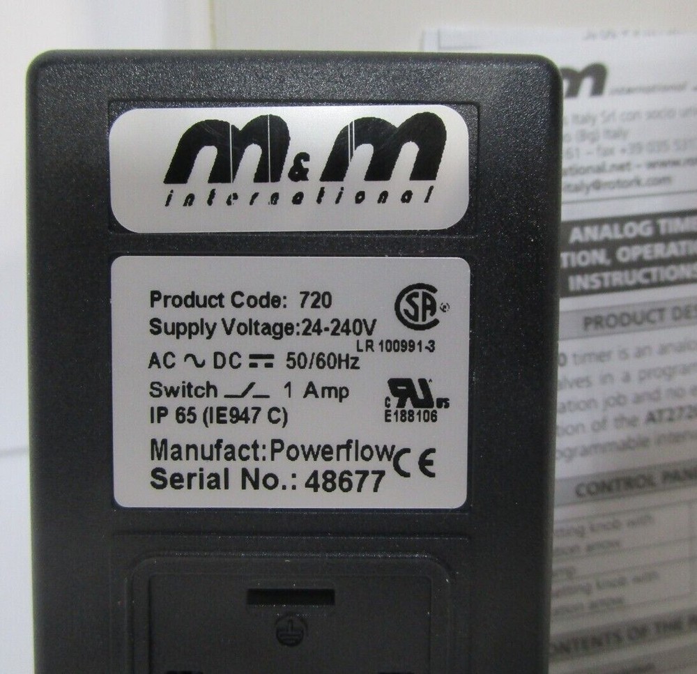 M&M Analog Timer AT2720