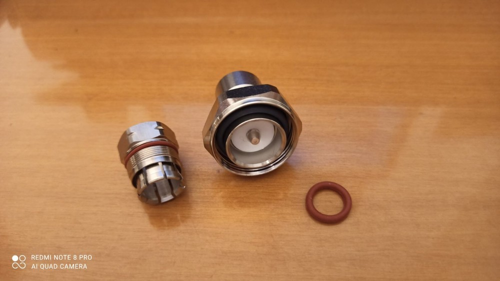 RF CONNECTOR FOR CABLE 1/2” DIN 7/16 MALE