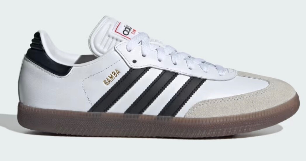 Women’s adidas Samba Indoor Soccer Shoes White Black Gum IH6001