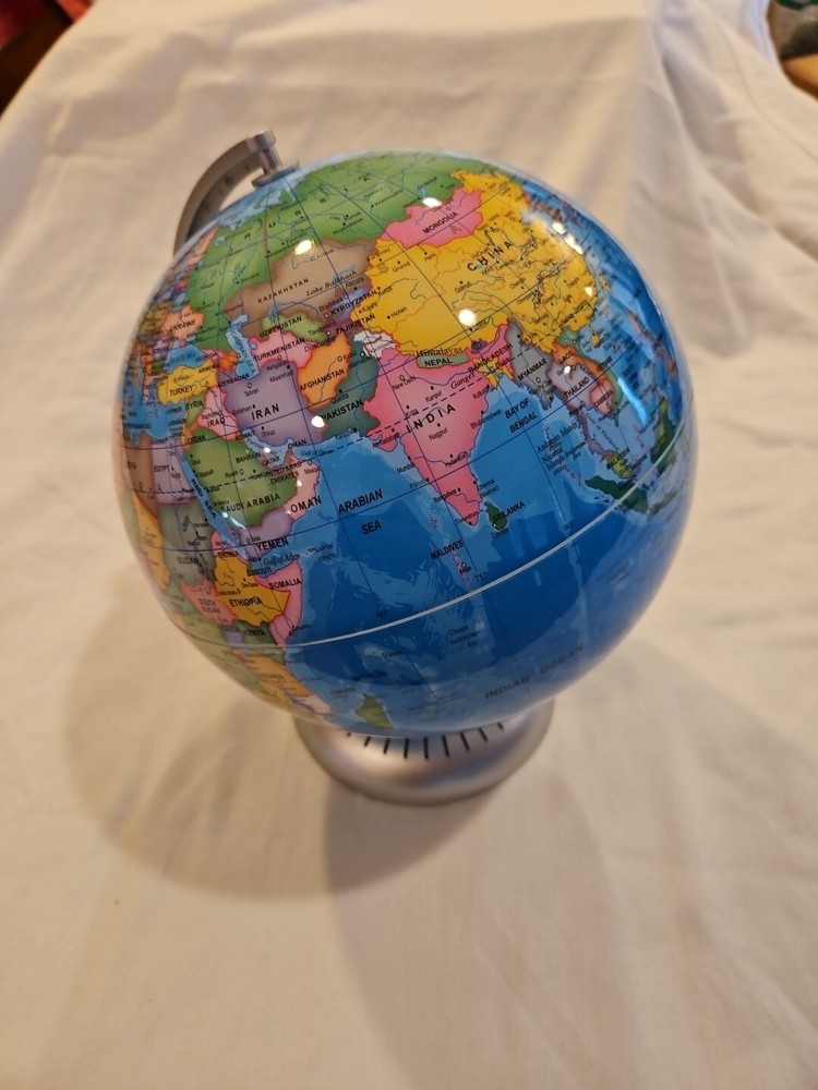 Costway 8" World Globe Illuminated Education Globe w/ Lighted Map