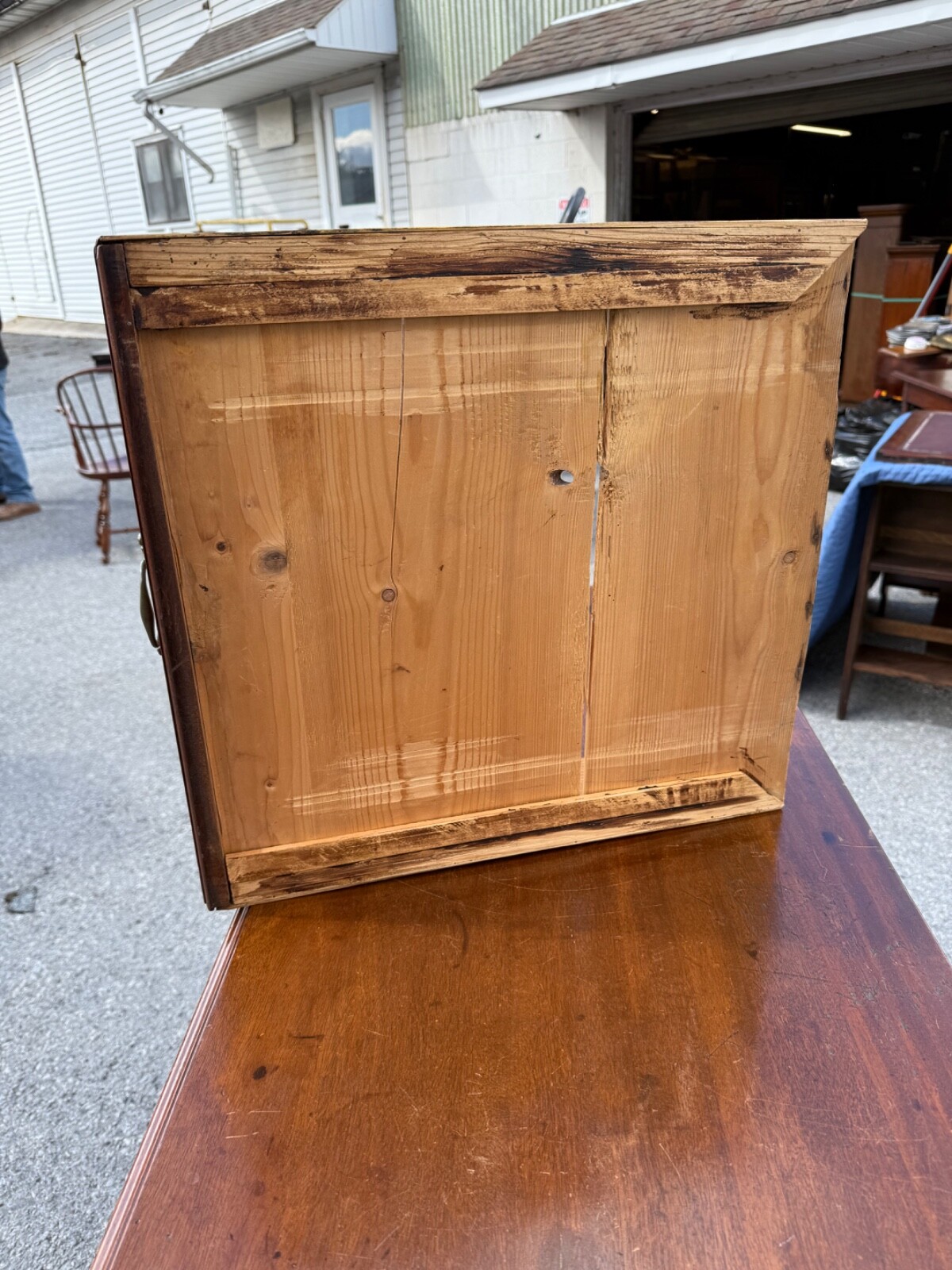 Antique walnut chippendale chest of drawers dresser bracket feet 1780 country