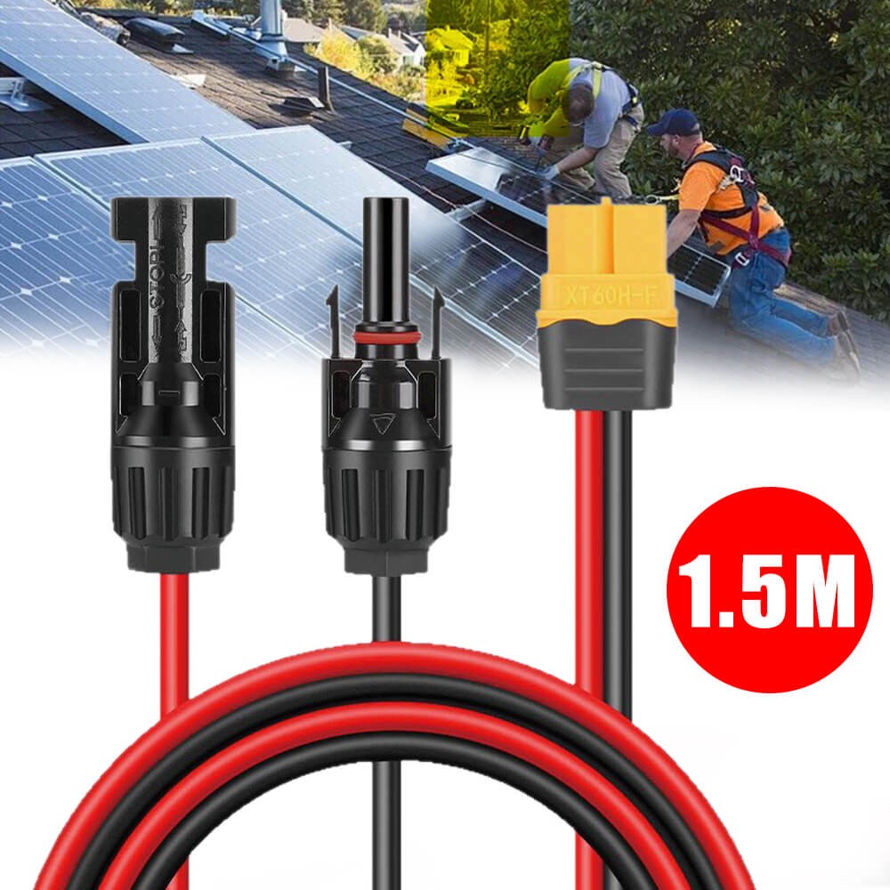 Connecting Cable 12AWG XT60I Female Solar Panel Connection Cable Charging Cable